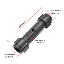 2 pcs Black ABS Paddle Connectors for Kayak Canoe, 15.8 cm