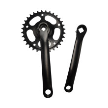 Mountain Bike Crank Arm Set 32T Chainring Black for Single Speed Cycling