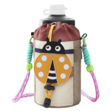 Water Bottle Holder for Walking - Adjustable 1.4 L Waterproof Bag with Side Mobile Phone Compartment for Hiking and Travel