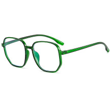 Stilvolle Blaulichtfilterbrille für Laptop-Nutzer, Retro-Polygon-Form, Anti-Blaulichtbrille, leichte, transparente Rahmen, modische Computerbrille