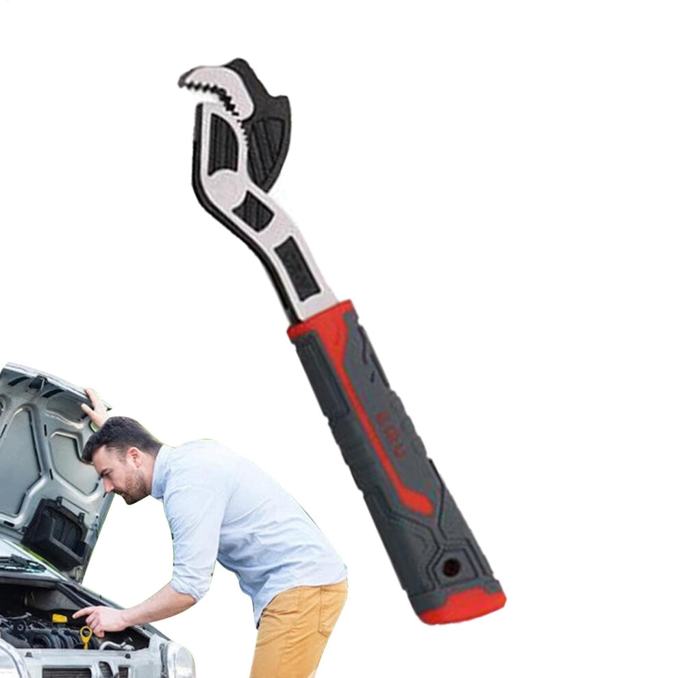 Heavy Duty Adjustable Pipe Wrench 8 Inch Carbon Steel Plumbing Tool With Nonslip Grip 9199774113847