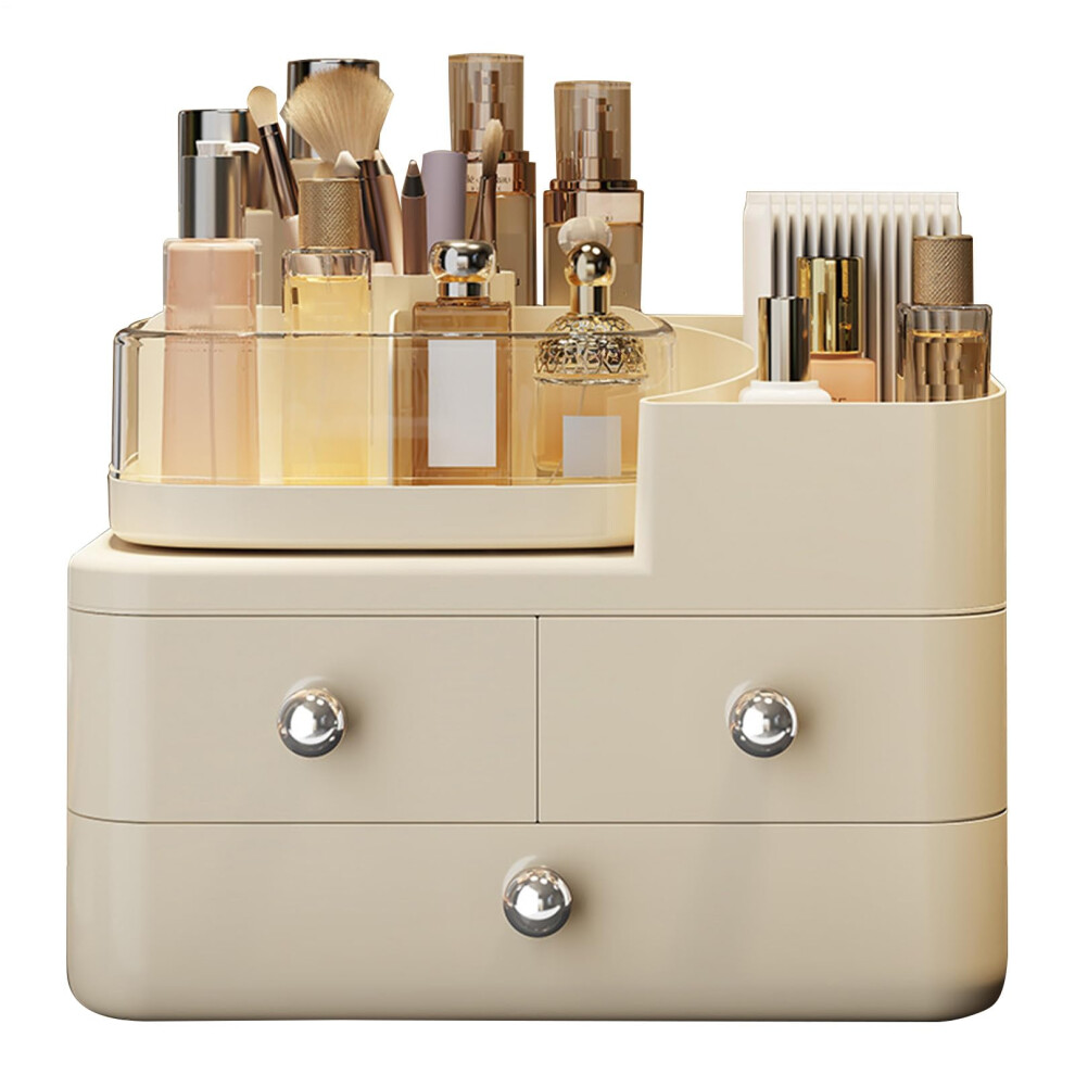 Makeup Box Organizer  Makeup Storage Organizer  Acrylic, Desk, Removable Dividers Bin Container With Drawer For Home Travel Desk Organization