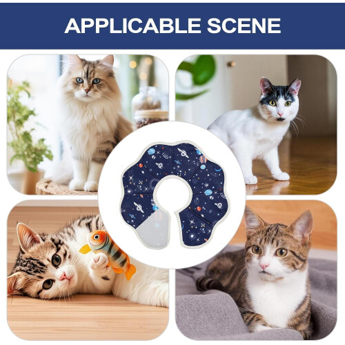 Pet Recovery Collar for Cats and Dogs Adjustable Soft Cone PostSurgery Comfortable Neck Protector 1