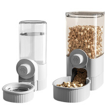 Cat Food Dispenser 2Pcs Automatic Cat Feeder With Water Dispenser Leakproof Hanging Feeder Rabbits Ferrets Guinea Pigs
