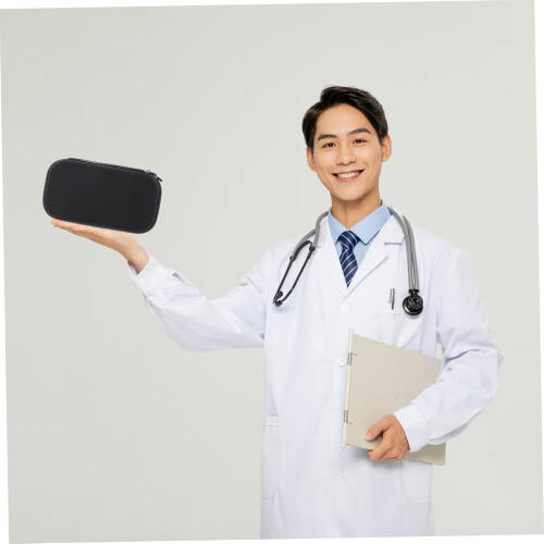 Stethoscope Case Bag for Classic Hard Shell Stethoscope Organizer with Mesh Pocket and Durable Material, Black 2