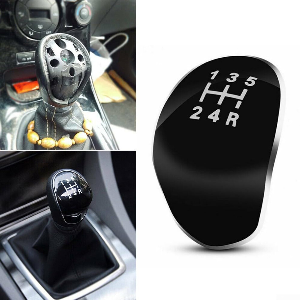 Gear Shift Knob Insert Abs For Ford Fiesta Focus Kuga C Max S Max Quick Easy Installation Black 9187378451748