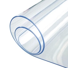 Thick Clear Table Cover NonSlip Vinyl Protector 40x110 Cm 16x43 In 1.5 Mm PVC