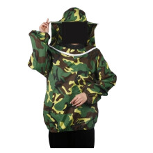 Apiary Suit Beekeeping Foldable Jacket Veil Set Double Zipper Protective Beekeeping Suit With Hat Gris