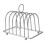 Silver Bread Rack Organizer for Kitchen Counter, Iron Plating Toast Holder with Easy Access Design 1