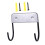 Ironing Board Holder Wall Mounted Rack with Hooks Heavy Duty SpaceSaving Storage 1