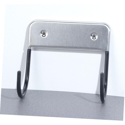 Ironing Board Holder Wall Mounted Rack with Hooks Heavy Duty SpaceSaving Storage 1