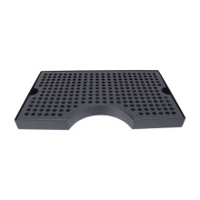 Drip Tray Notched Stainless Steel Drainage Plate, LeakProof Black Wine Accessory For Kitchen Countertops