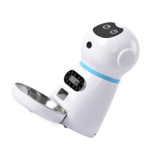 Timed Automatic Cat Feeder Large Capacity Timer Voice Recorder For Cats And Dogs Smart Pet Feeding Bowl Stable Design