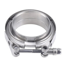 V Band Clamp Stainless Steel Exhaust Flange Kit 3.25 Inch Male Female Universal Turbo Pipe