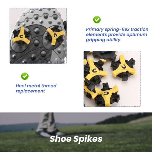 30Pcs Soft  Shoe Spikes Metal Thread Studs Replacement Fit for  Spike 2
