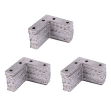 50mmx50mmx1mm L Shaped Flat Fixing Mending Repair Plates Brackets 90pcs