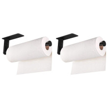 2X Porte-Serviette en Papier, Grand Rouleaux en Acier Inoxydable Porte-Serviettes en Papier Long Cintre de Distributeur de Rouleau de Tissu pour Salle