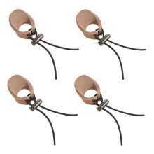 4X Thicken Cow Leather Thumb Finger Tip Protector Guard Ring Tab Leather Hunting Practice Archery Pull Bow Glove New