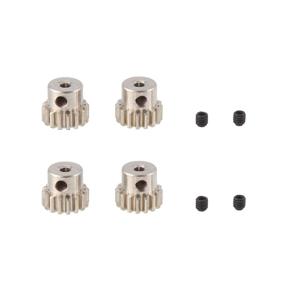 4Pcs 2.3Mm Shaft Metal Pinion Motor Gear 48Dp M0.6 M0.8 For 1/12 1/16 Rc Car 7075 Hsp-Rgt Redcat 370/380/390,16T 6032439101373