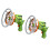 2X Fan Dinosaur Bubble Machine Bubbles in Bubble Handheld Electric Dinosaur Bubble Machine Green 1