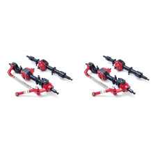 4Pcs MN82 LC79 Metal Axle Metal Gear Front and Rear Axle for Mang Cow MN82 LC79 RC Truck Car Upgrade Parts Accessories A