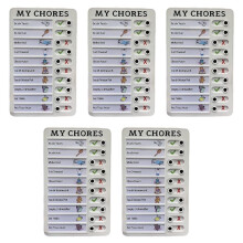 5X Checkliste für Meine Aufgaben Memo Plastik Tafel, Abnehmbare und Wiederverwendbare Kreative Memo Checkliste für Check Elemente und Formular