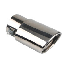 Exhaust Pipe 63mm Stainless Steel Car Exhaust Muffler Tip Tailpipe End Pipe Silver Straight