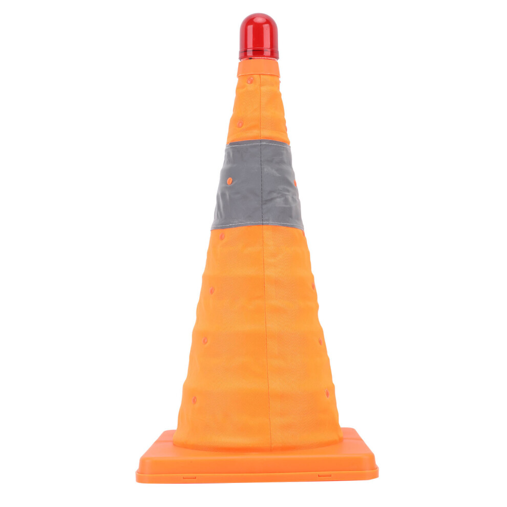 Parking Safety Cone With Night Vision Reflective Sign & Warning Lamp 45Cm 9451375845696