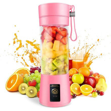 Tragbarer Mixer -Mixer für Shakes und Smoothies Wiederaufladbarer USB-380-Ml-Reise-Fruchtsaftbecher mit 6 Klingen