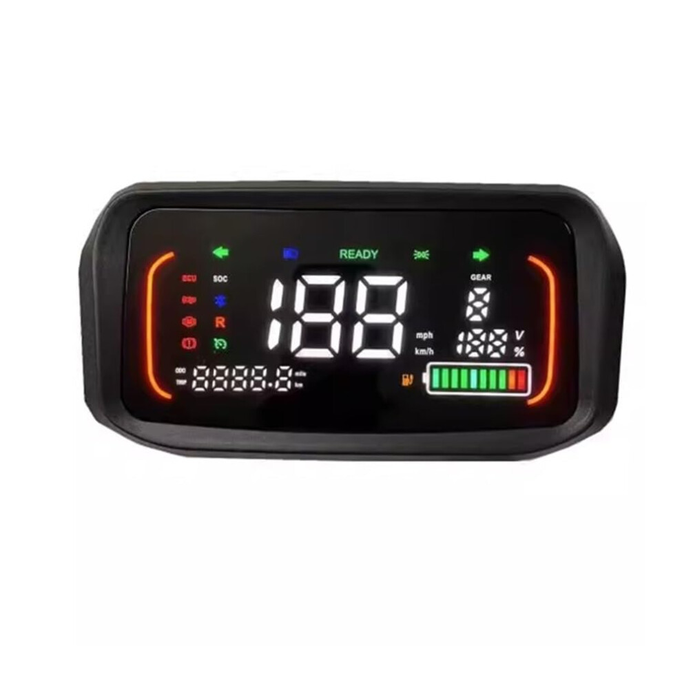 Motorcycle Digital Tachometer With Odometer, Multivoltage Speedometer, Clear Night Display 9347817537468