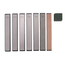 Pierre à Aiguiser Diamant, 6 Pierres à Aiguiser 120/240/600/1000/2000/3000, 1 Estrope, 1 Pâte à Polir pour Aiguiseur de Couteaux à Angle Fixe