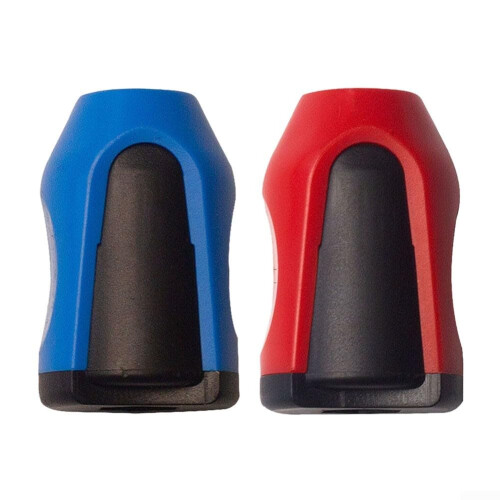 Screwdriver Magnetizer for 6.35mm Drill Bits, Ring Tool for Bolt Driver, Demagnetizing, Red/Blue, 2 Pieces