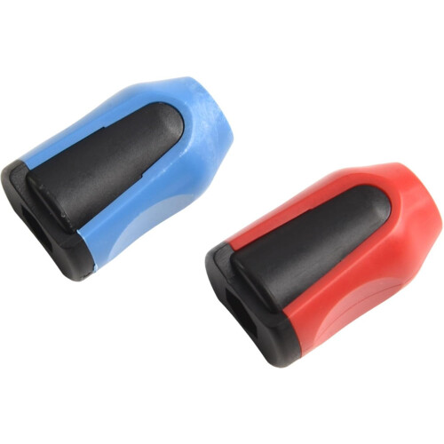 Screwdriver Magnetizer for 6.35mm Drill Bits, Ring Tool for Bolt Driver, Demagnetizing, Red/Blue, 2 Pieces 2
