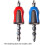 Screwdriver Magnetizer for 6.35mm Drill Bits, Ring Tool for Bolt Driver, Demagnetizing, Red/Blue, 2 Pieces 5