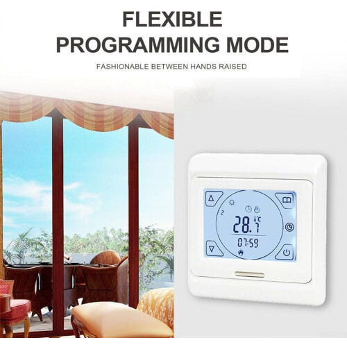 Underfloor Heating Thermostat with Touch Screen, 7Day Programmable Control and Temperature Protection (3A) 2