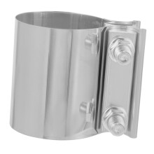 Stainless Steel Exhaust Clamp 25 Inch Muffler  Connector for Cars and Motorcycles