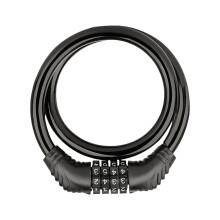 Electric Scooter Lock, Heavy Duty Anti Theft Chain Lock, Bike Compatible, Steel Cable, 4Digit Reset, Outdoor Use, Black