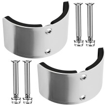 2Pcs Aluminum Alloy Drywall Stilt Bend Plates with Sponge Padding, Replacement Parts for Fixed Legs