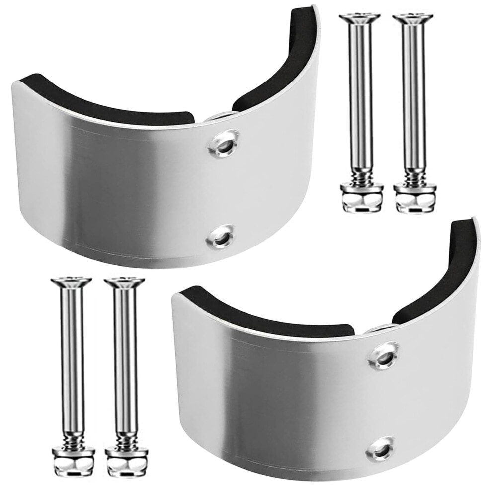 2Pcs Aluminum Alloy Drywall Stilt Bend Plates With Sponge Padding, Replacement Parts For Fixed Legs 9382693432100