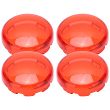 4 Stück 6 cm Rote ABS Motorradblinker Gläser Abdeckungen Universell