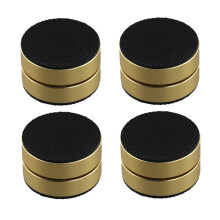 4Pcs Aluminum Alloy Shock-Absorbing Foot Studs, Sound System Foot Pads, 3-Point Steel Support Amplifier Base Feet,B