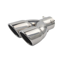 Car Exhaust Muffler Pipe Universal Stainless Steel Round Exhaust Tail Pipe 76MM Chrome Muffler Tip