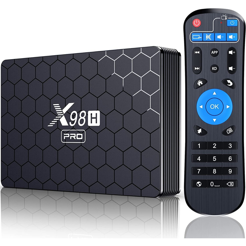 Android 12.0 Tv Box X98h Pro Allwinner H618 Quadcore 4Gb Ram 32Gb Rom 6K Ultra Hd Wifi 6 Bluetooth 5.0 1000M Ethernet 9347817538366