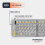 Wireless Foldable Bluetooth Keyboard with Arabic Layout, Leather Case, TypeC Rechargeable, MultiDevice 5