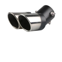 Car Exhaust Tip Stainless Steel Round Chrome Universal Muffler Tip Elegant Finish Silver