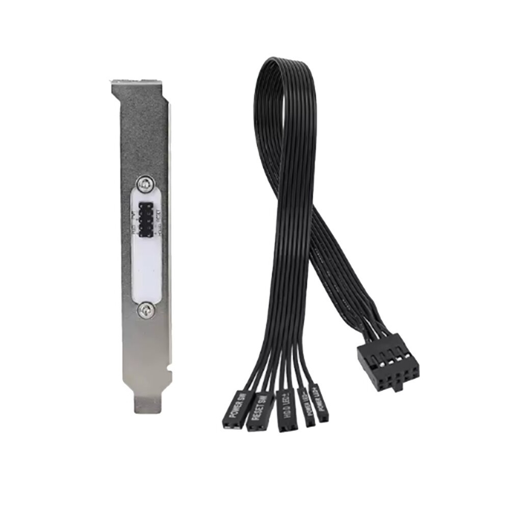 Motherboard External Power Hdd Led Restart Button Extension Power Cable For Pc Case Chassis Pci Baffle 6033203526729