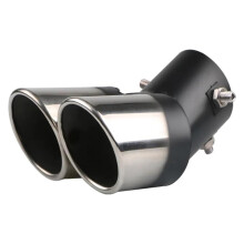 Car Exhaust Tip Stainless Steel Dual Outlet Muffler Slant Cut for 1.52.2L Models
