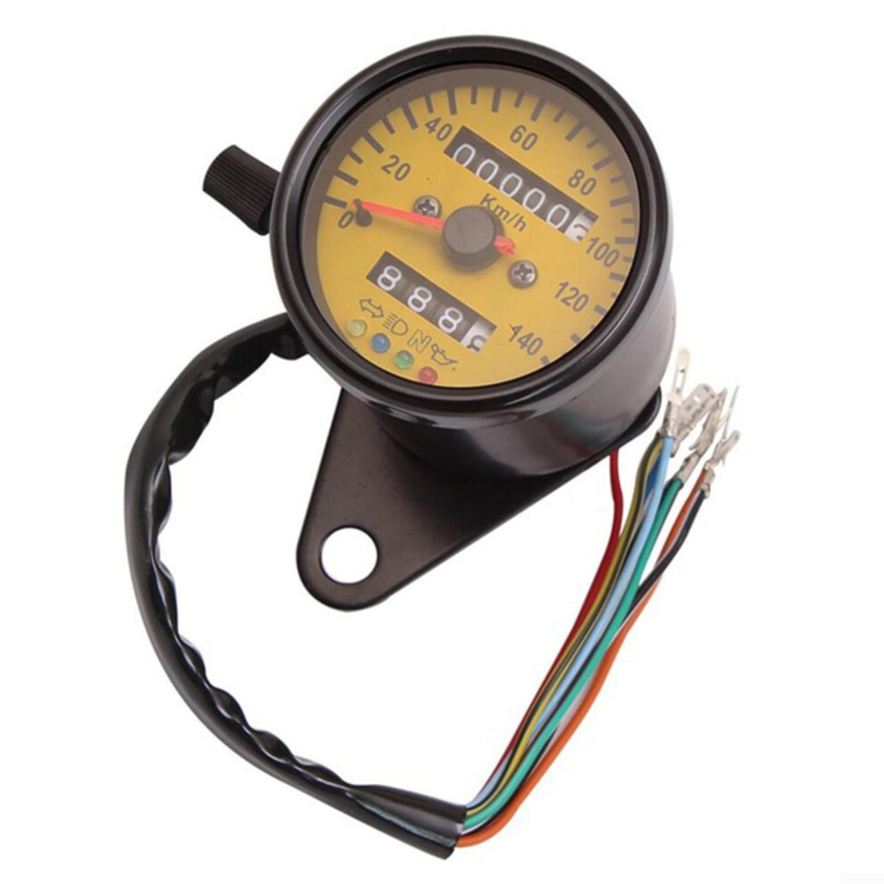 Universal Motorcycle Speedometer Odometer With Led Indicator Waterproof Gear Display For Honda Suzuki Kawasaki 9187378453483