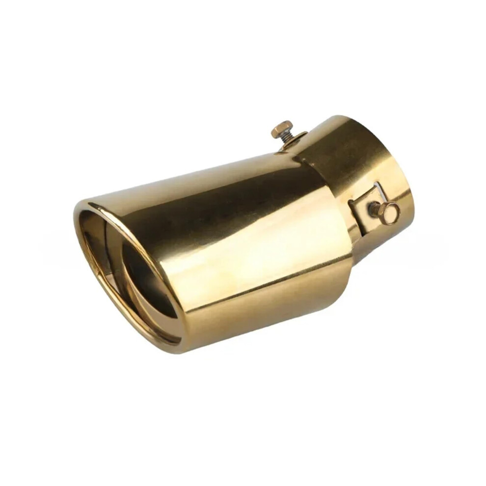 Universal Stainless Steel Car Exhaust Tip With Chrome Finish, Noise Reduction And Power Boost 9187378453544