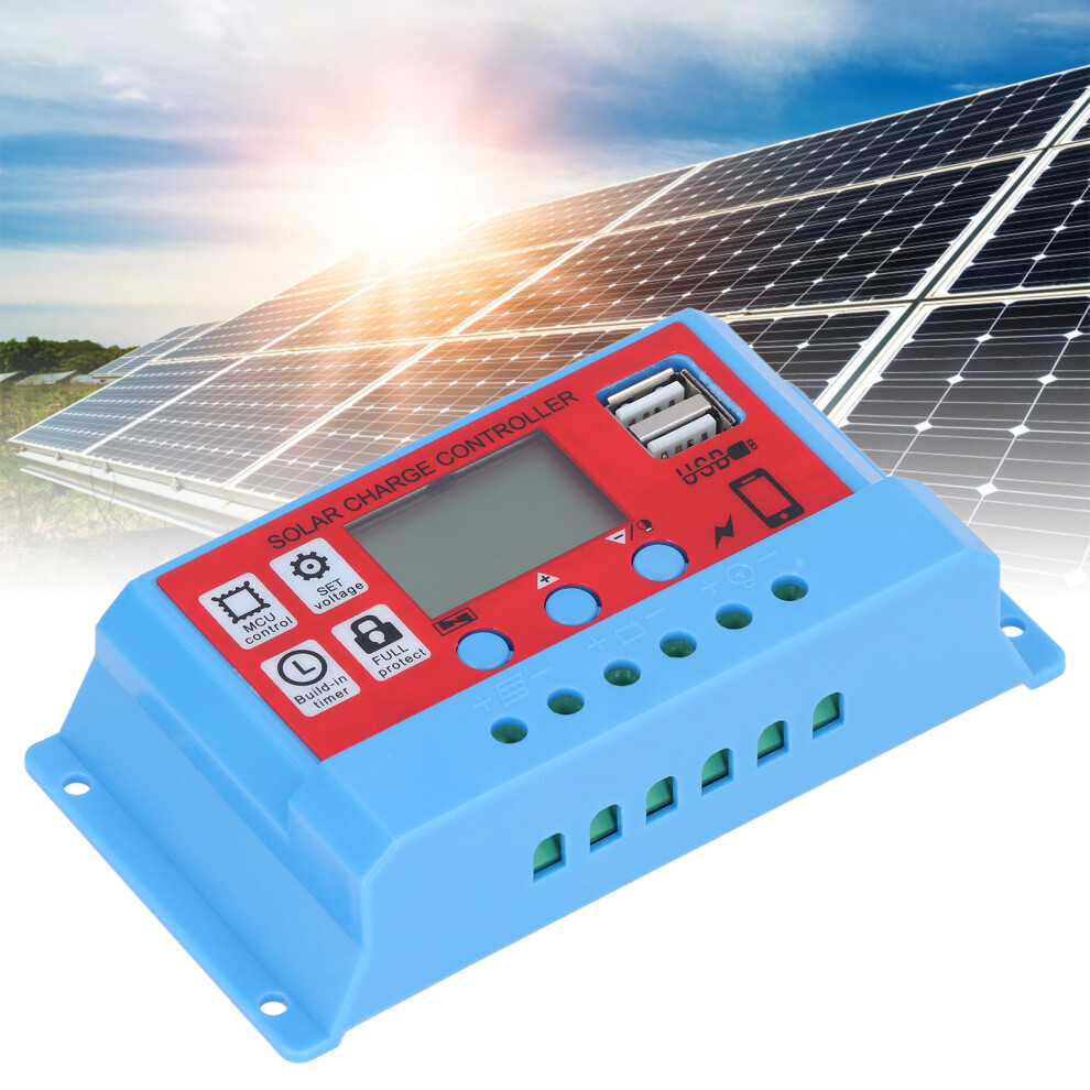 12V/24V 20A Pwm Solar Charge Controller With Lcd Display 6921375850400